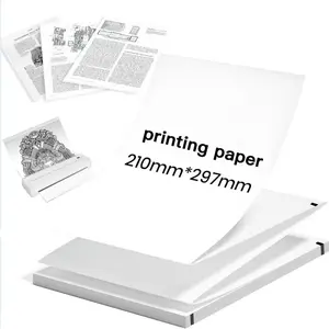 100/200 Sheets A4 Thermal Paper, Foldable Printing Paper, Compatible with Portable Thermal Printers, Ideal for Learning, Office, Home Use