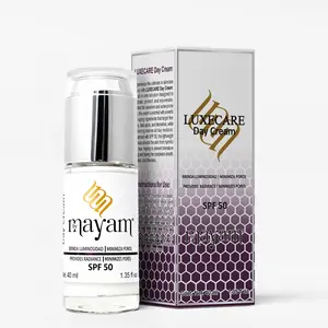 Mayam Beauty LuxeCare All-In-One Day Cream SPF 50 - Acne, Wrinkles, Dark Spots & Oil Control 40ml Made in Mexico for Radiance & Pore Minimization