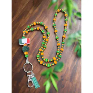University of Miami Hurricanes Custom Beaded Lanyard