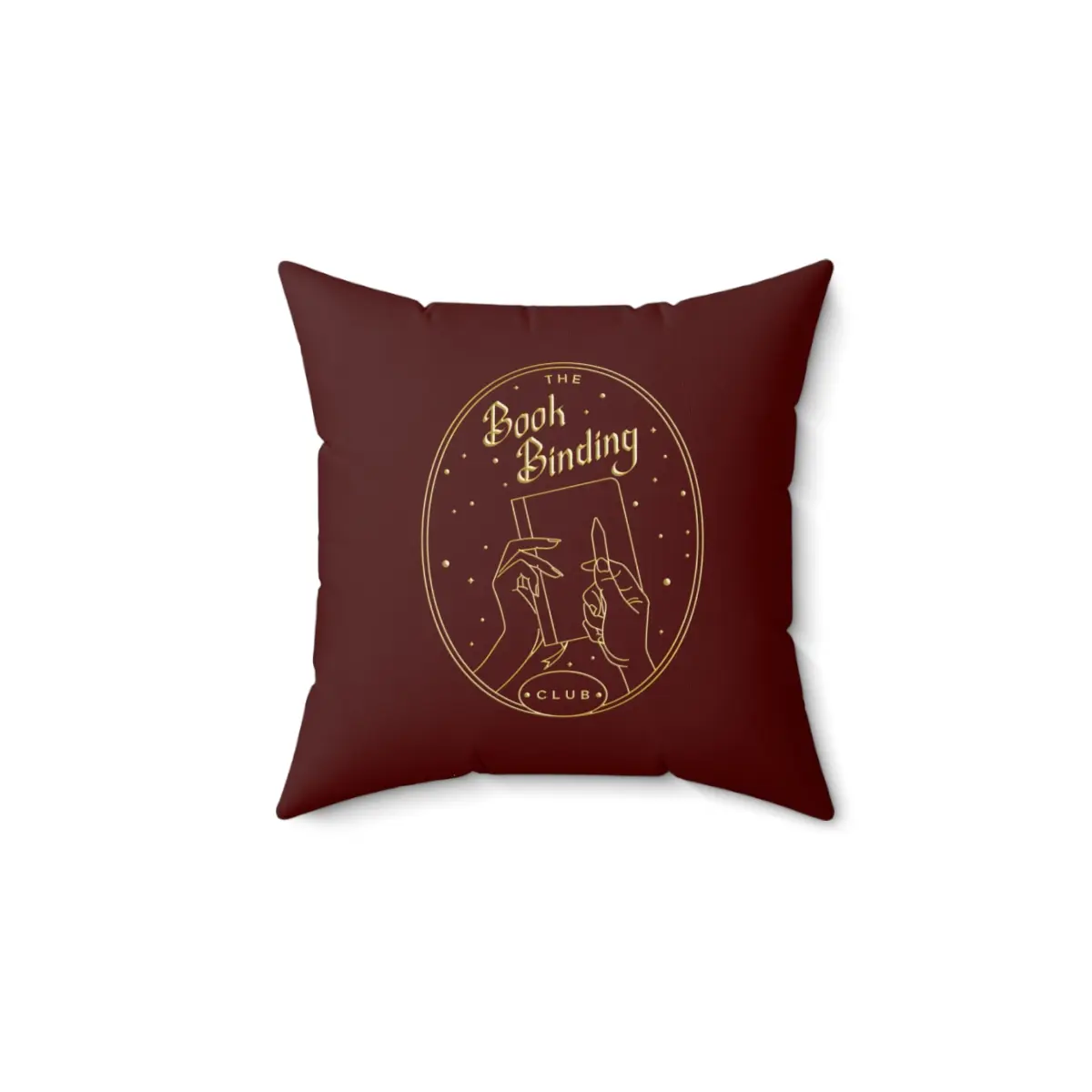 The Book Binding Club Polyester Square Pillow 14X14