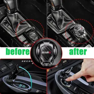 Car One-Click Start Button Skin Interior Decoration for Nismo Nissan Juke Tiida Teana GTR 350Z 370Z 240SX Fairlady Skyline