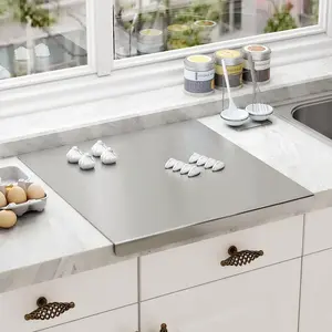 Stainless Steel Chopping Board, Cooking Cutting Board, 1 Count Durable & Easy To Clean Chopping Board, Kitchen Workstation, Kitchen Accessories, Home Supplies