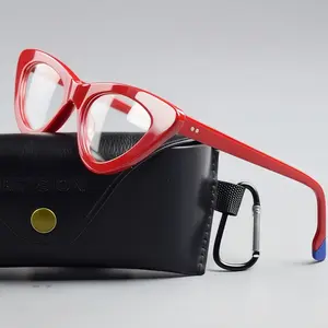 Vintage Acetate Eyeglasses Frames Small Cat Eye Reading Glasses Women Full Rim