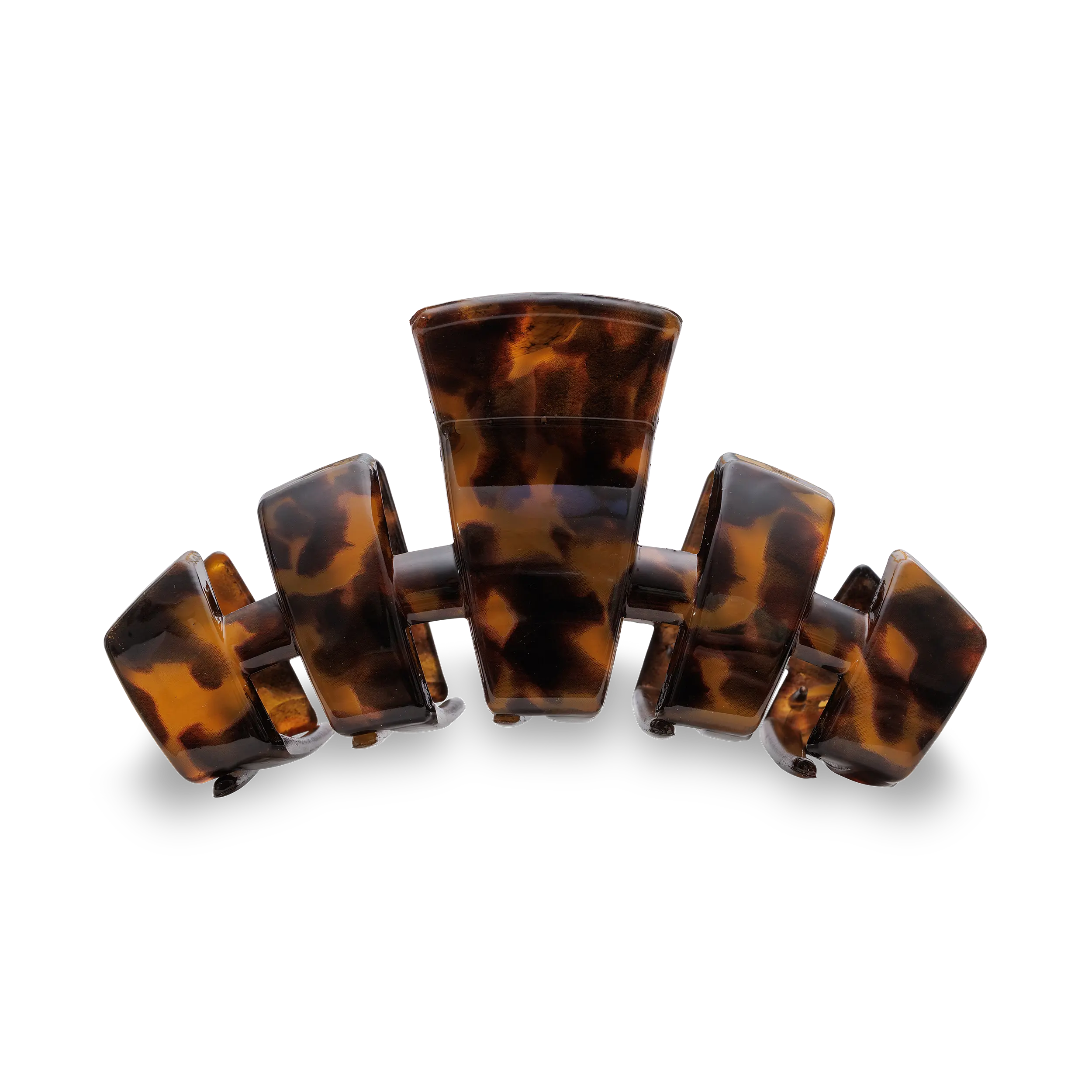 TELETIES - Tortoise - Large - Classic Hair Claw Clip - Strong Grip