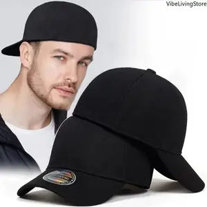 Unisex Closed-Back Baseball Cap - Breathable Fitted Sports Sun Hat for Spring & Summer Outdoor Activities
