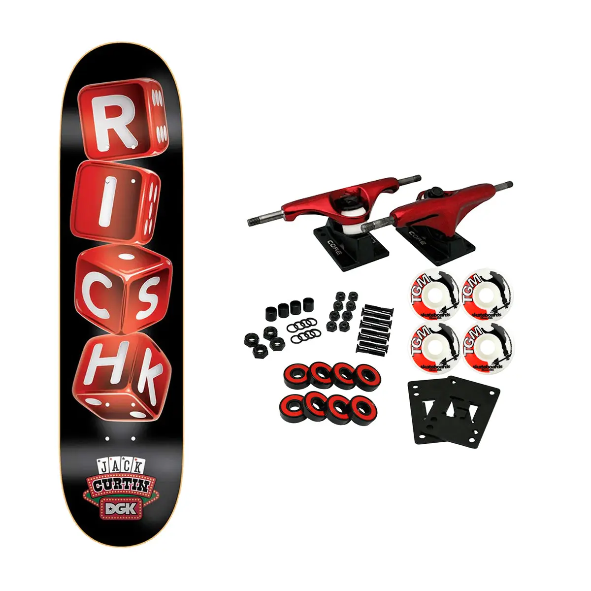 DGK Skateboard Complete Jack Curtin Risk 8.38" x 32.215"