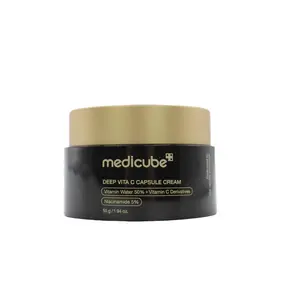 Medicube Deep Vita C Capsule Cream 55g - Brightening Hydrating Antioxidant Cream with Vitamin C Niacinamide & Hyaluronic Acid