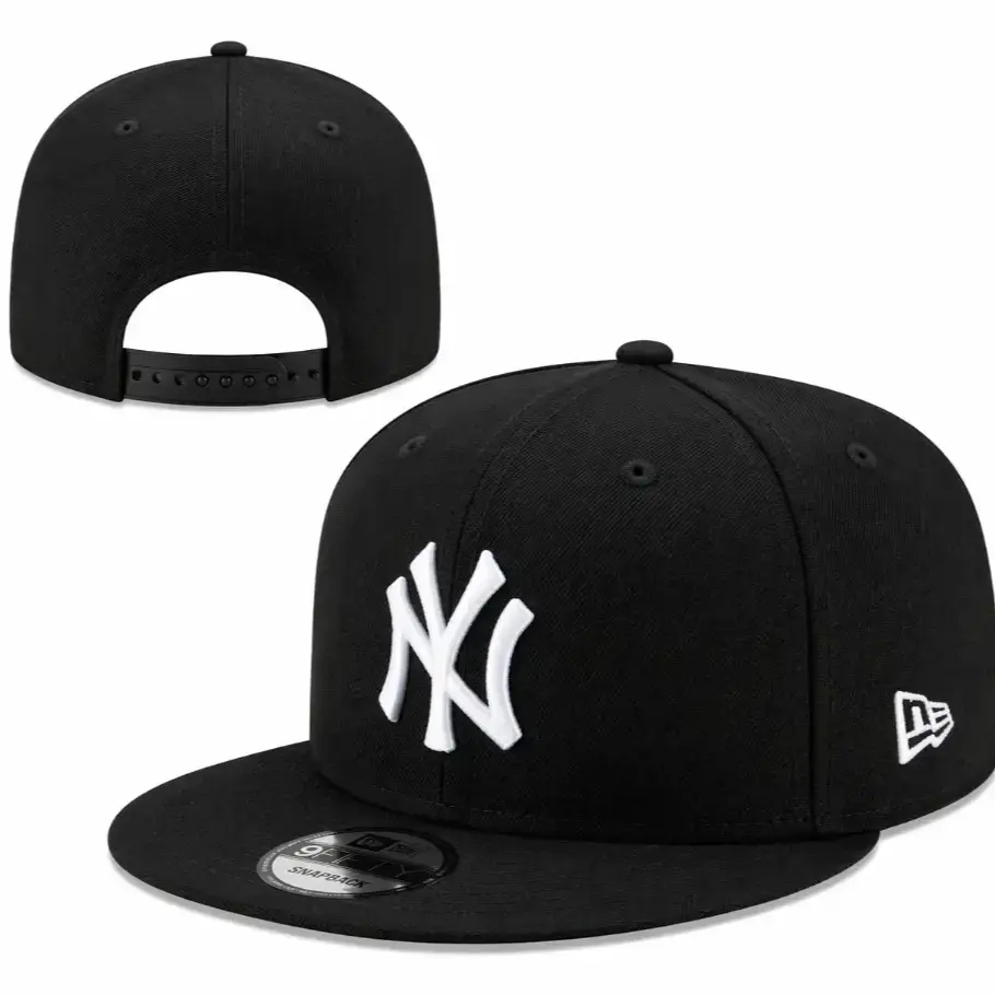 New Era 59Fifty Hat MLB Basic New York Yankees Black/White Fitted Baseball Cap