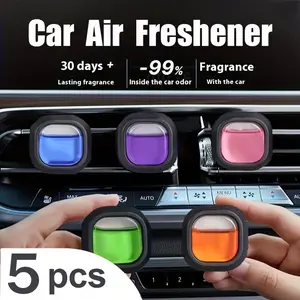 Multi-piece set premium car air vent fragrance clip for long-lasting scent and freshening the air, Car odor remover, suitable for vehicle and home air conditioning vents 0.14 oz portable available in various scents suitable for vehicle Car Perfume Clip