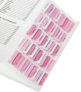 Bible Tabs for Women and Girls,Bible Study Journaling Supplies,Old and New Testament Bible Book Index Tabs for Christian Gift