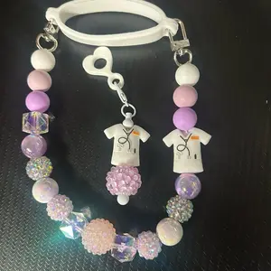 Tumbler strap and straw charm set