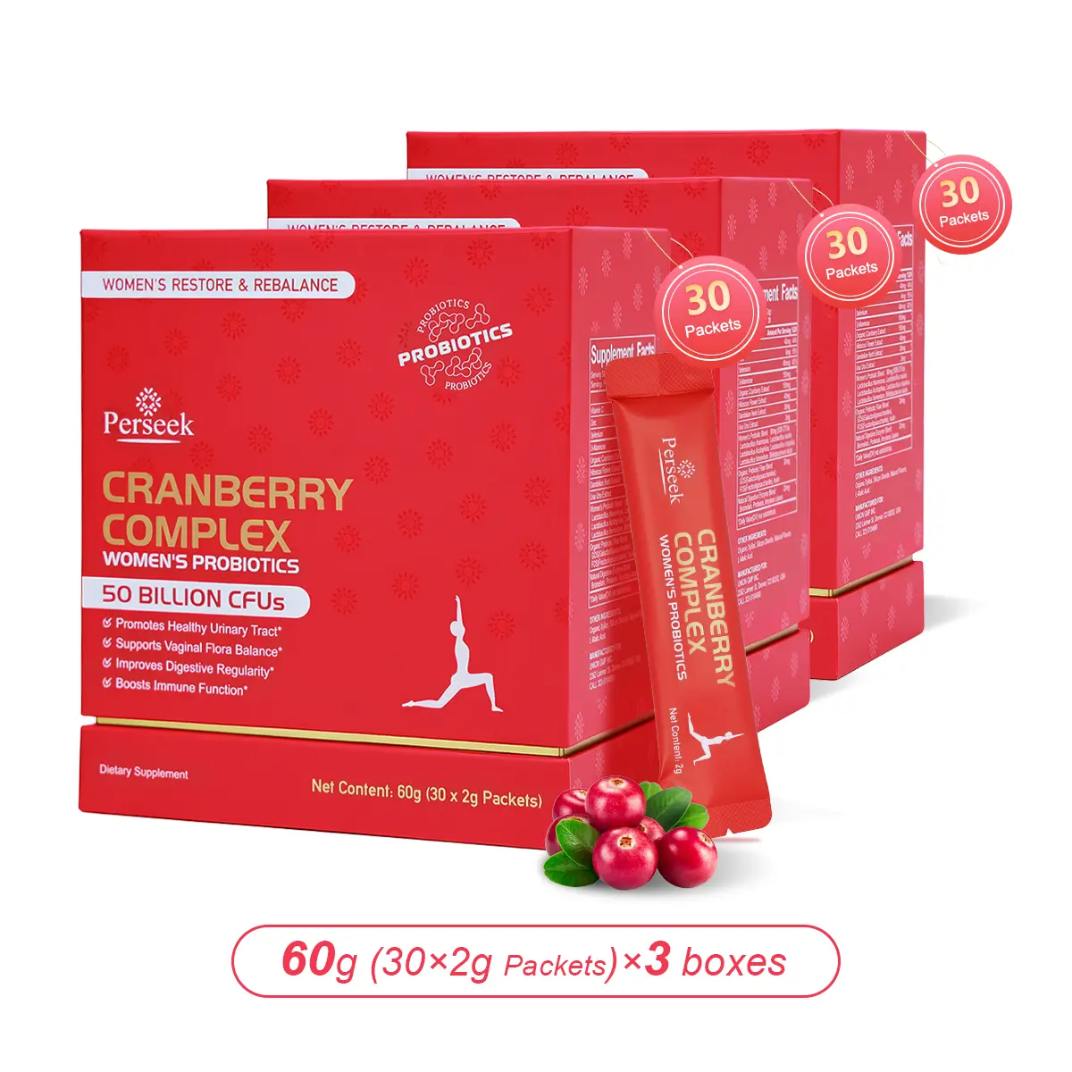 Women’s Probiotic 50B CFUs – 30 Pack*3 boxes