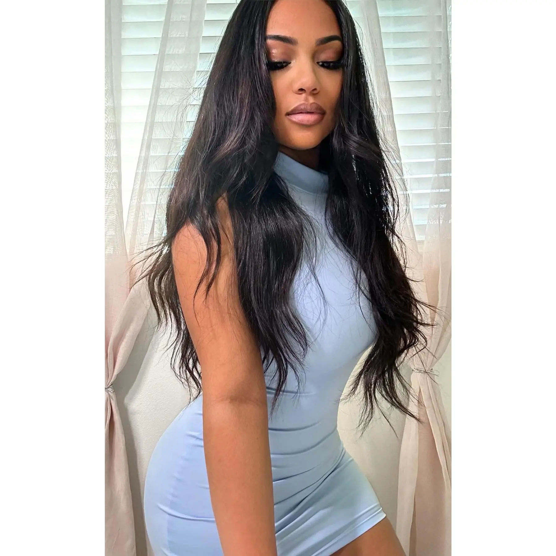 Not So Basic Sleeveless Mini Baby Blue