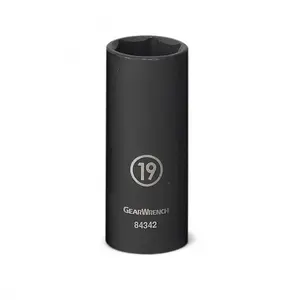 Gearwrench KD84577N 0.5 in. Drive x 19 mm. Deep Impact Socket