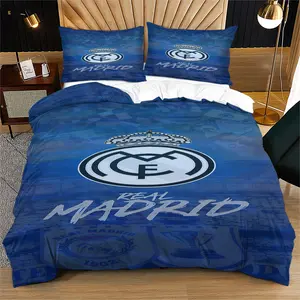 Team Logo Themed Duvet Cover Set, Bed Sets, Suitable For Bedroom Bedding Decoration For Boys, Teenagers And Adults, Perfect Gift For Family And Friends, Includes 1 Duvet Cover And 1 Or 2 Pillowcases, Quilt Insert And Pillow Insert Not Included