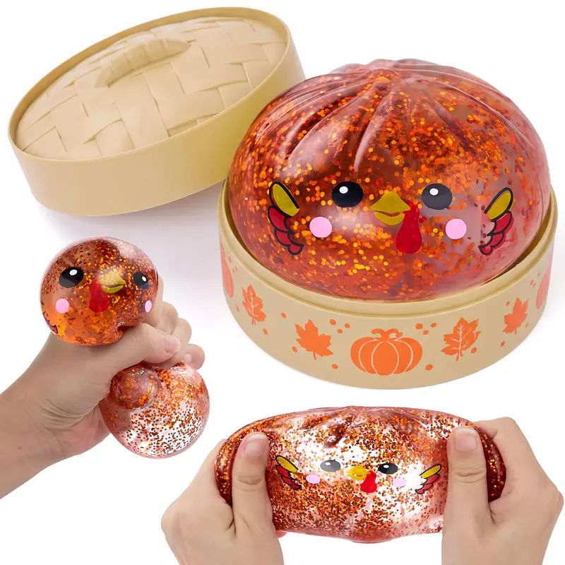 Turkey Thanksgiving Dumpling Stress Relief Toys