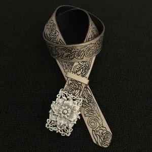 Retro Flower Design Belt for Men & Women – Unique Buckle Fashion Trend Waist Accessory, Stylish Durable Statement Belt for Daily Wear, Casual Outfits, Streetwear & Party Looks