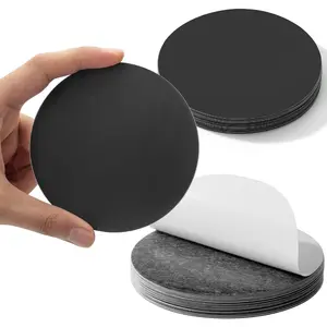 Round Magnets with Adhesive Backing, 20 pcs, 4" Adhesive Magnetic Sheets, Magnet Sheets with Adhesive, Magnets for Crafts, Magnet Stickers