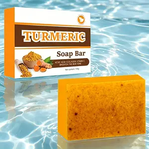 1pics Turmeric Soap Lemon Soap Kojic Acid Soap Ginger Soap Handmade Cold Process Soap Shower Face Cleansing Bar