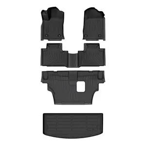 KELCSEECS Dodge Durango 2016-2025 2026 Floor Mats & Cargo Liners All-Weather TPE Front & Rear Row & Trunk Mats  Accessories Non-Slip Custom Fit Waterproof Easy Clean Eco-Friendly Safe Durable 3D Laser Scans