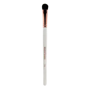 The Makeup Shack T78 Medium Shadow Brush with White Body and Gold Handle