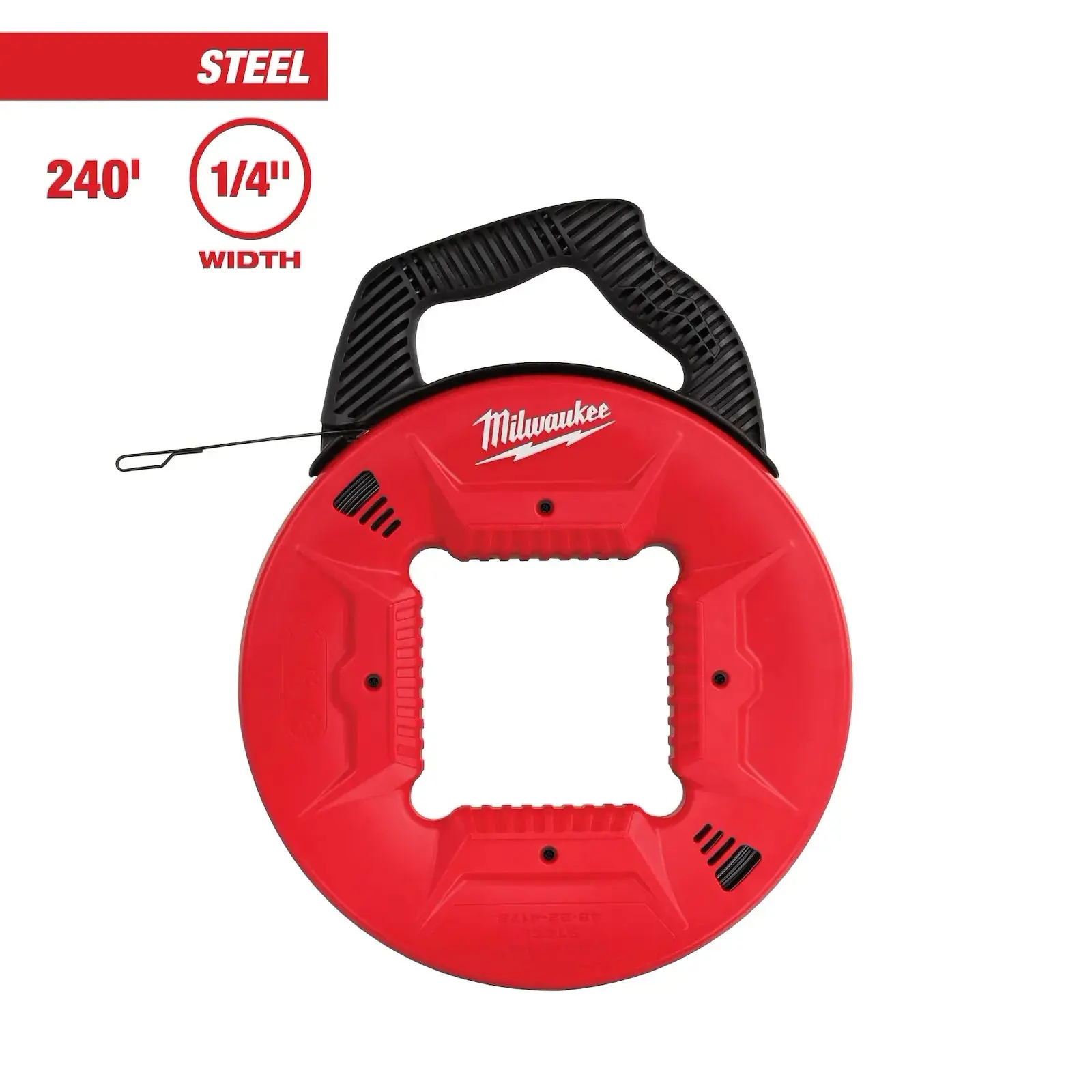 Milwaukee 48-22-4178 Steel Fish Tape Tool, 240' Length, 1/8" Diameter