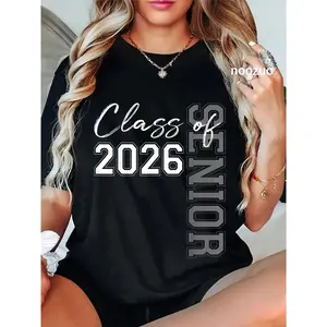 100% Cotton Senior 2026 Graduation My Last First Day of Class of 2026 T-Shirt