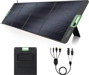 200W Portable Solar Panel High Efficiency for Home RV Camping Marine Off-Grid Weatherproof Charging