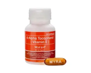 MyraE 400 IU Vitamin E dAlpha Tocopherol Capsules 30 Count Healthcare Gel Supplement for Beauty & Immunity