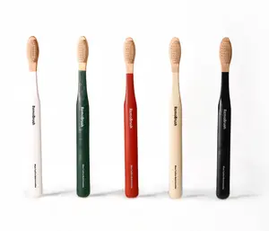 RemoBrush Miswak Bamboo Toothbrush | Natural Miswak-Infused Bristles | Fluoride-Free | Eco-Friendly Charcoal Bamboo | Halal Approved | Adults