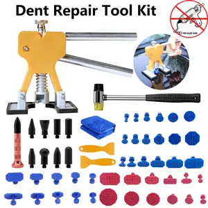 Paintless Dent Puller Tool Kit - Dent Repair Set, Car Dent Remover, Suitable for Fixing Small Dents, Hail Dings and Door Dents, Time-Saving DIY Repair Kit, Auto Maintenance Accessories (Without Hot Glue Gun and Glue Sticks)
