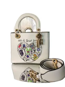 Pre-owned Dior Italy Crossbody Bags christian Christian Dior. Limited Edition Medium Lady Dior