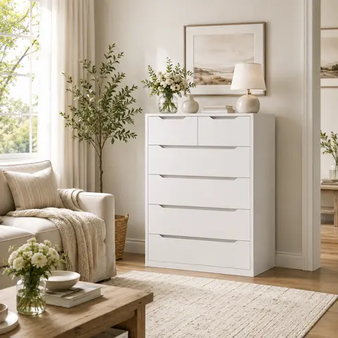 Raybee]5/6/10 Drawer Dresser for Bedroom, Wide Chest of Drawers, Wood Storage Dresser for Bedroom, Closet, Hallway
