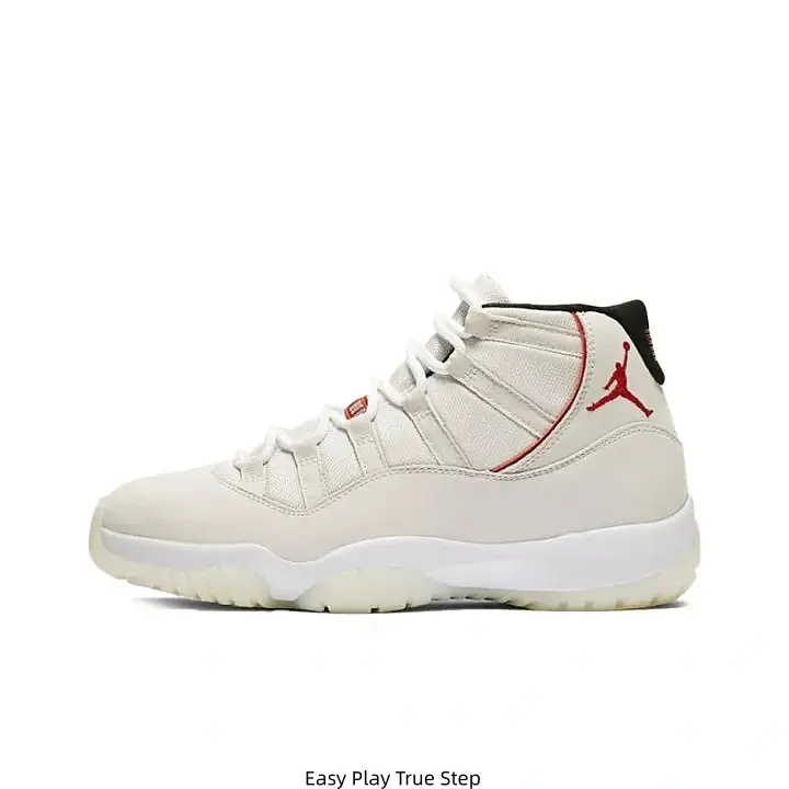 Off White Suede High Top Jordan Casual Sneakers Red Stitch Red Jumpman Logo Transparent Gum Rubber Outsole Daily Walking Trainers for Men Women Street Fashion