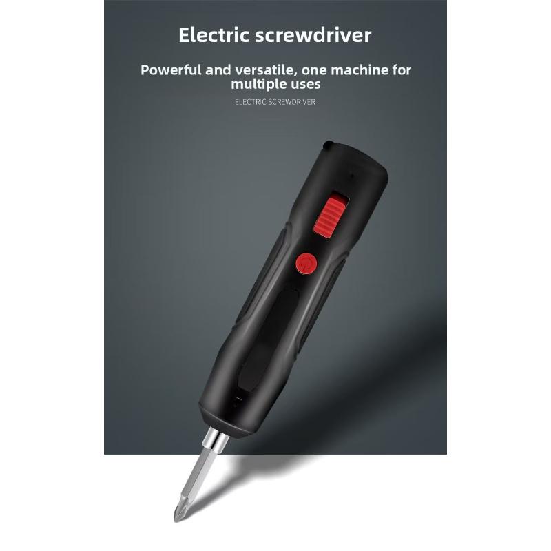 Multifunctional electric screwdriver with a portable straight handle, featuring manual and electric modes that can be switched freely—an essential tool for phone and computer disassembly, home appliance repair, and DIY assembly.