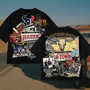 Vintage Houston H-Town Culture Wash Tee, DJ Screw & Swisha House Tribute, H-Town Hip-Hop Legend Shirt, Oversized Houston Streetwear Tee, Unisex Shirt, Shirt for Fans Crewneck Menswear