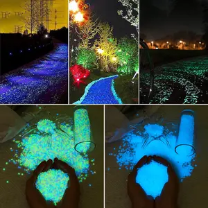 4000pcs Bag Luminous Stones, Glow-In-The-Dark Rocks for Garden Decor, Outdoor Yard Lawn Path Pebbles, Durable & Vibrant Design