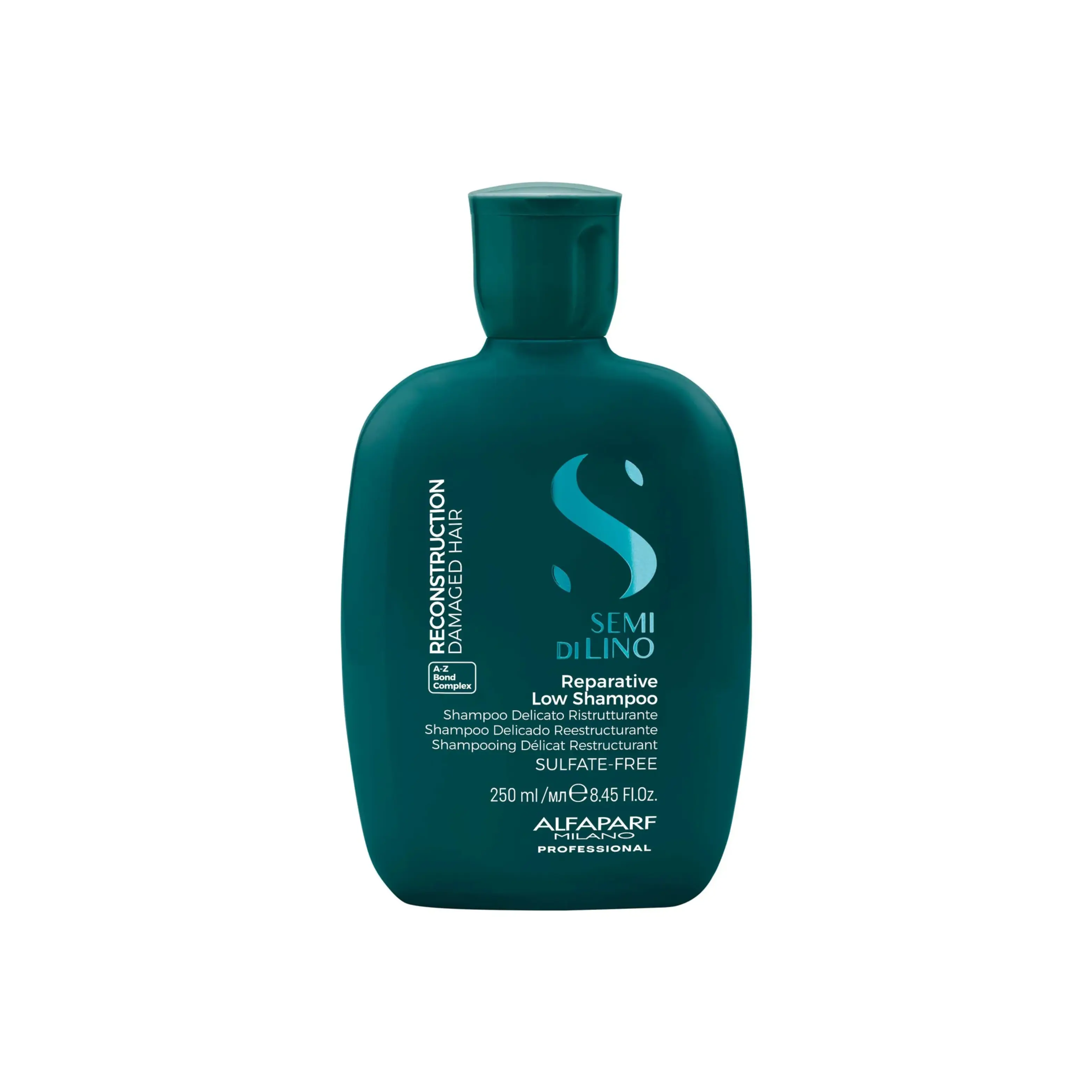 Alfaparf Semi Di Lino Reparative Low Shampoo - Vegan, Color Safe Gentle Wash Cleanser for Chemically Treated Damaged Hair with Revitalizing, Strengthening, Anti-Pollution, Repair, Moisture Benefits, Color Safe Shampoo, Cosmetic, Liquid, Color Restoring