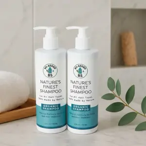 No Added BS 100% Natural Shampoo 2 Pack Organic Formula for All Hair Types Eco Friendly & Hair Wellness