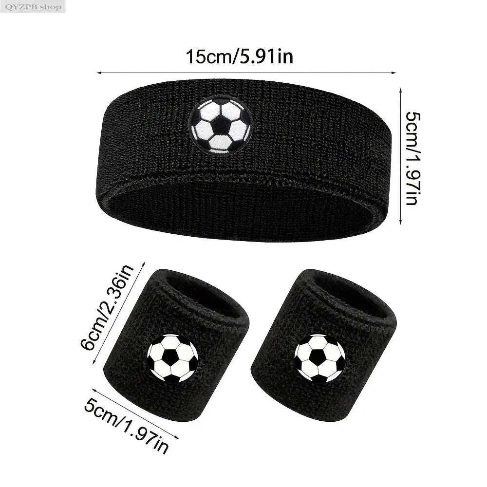 Men's Athletic Head Scarf and Wrist Guard Set, 3-Piece Male Sweat Wicking Headband with Breathable Elastic Fit for Basketball & Running, Workout, Athletic Performance Headbands, Quick-Dry