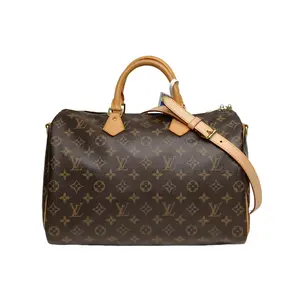 Pre-owned Louis Vuitton 【Alea】Speedy 35 with Shoulder Strap Monogram PV