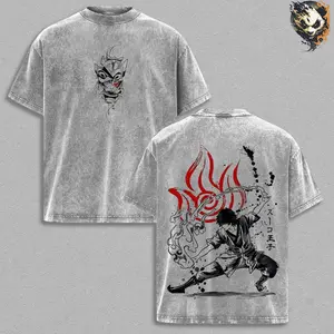 Zuko Fire Washed Tee – Avatar The Last Airbender Anime T-Shirt, Banished Fire Nation Prince Redemption Journey Honor Struggle Loyal Warrior Blue Spirit Legacy Vintage Streetwear