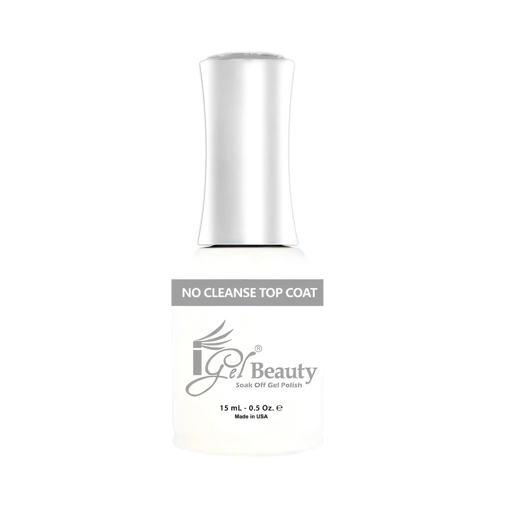 Igel Impeccable Soak-Off No-Cleanse Gel Top Coat, 0.5oz Nail Care Product for Manicure & Gel Nail Art - Smooth Clean Finish, Compact Size for Polish Applications, Nail Polish, Diy Manicure