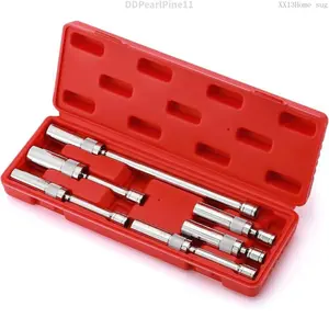6PCS 3/8-Inch Drive Magnetic Swivel Spark Plug Socket Set, Include 9/16-Inch, 5/8-Inch, 13/16-Inch, 14mm Socket, Length: 4-Inch, 6-Inch, 11-Inch, 12-Point, CR-VDDPearlPine11XX13Home sug