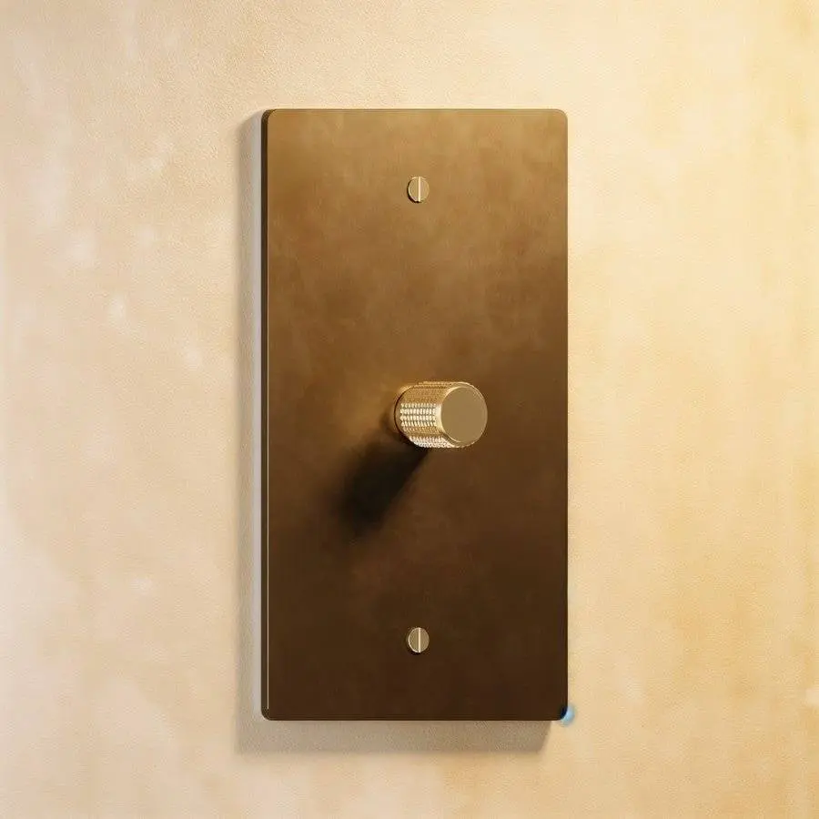 The Brass 3-Way Rotary Dimmer Switch (1 to 5 Gang) - Old Style