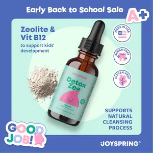 JoySpring DetoxZee Zeolite Drops with Vitamin D3 – Herbal Blend Drops for Gut Balance, Immune & Daily Wellness Support