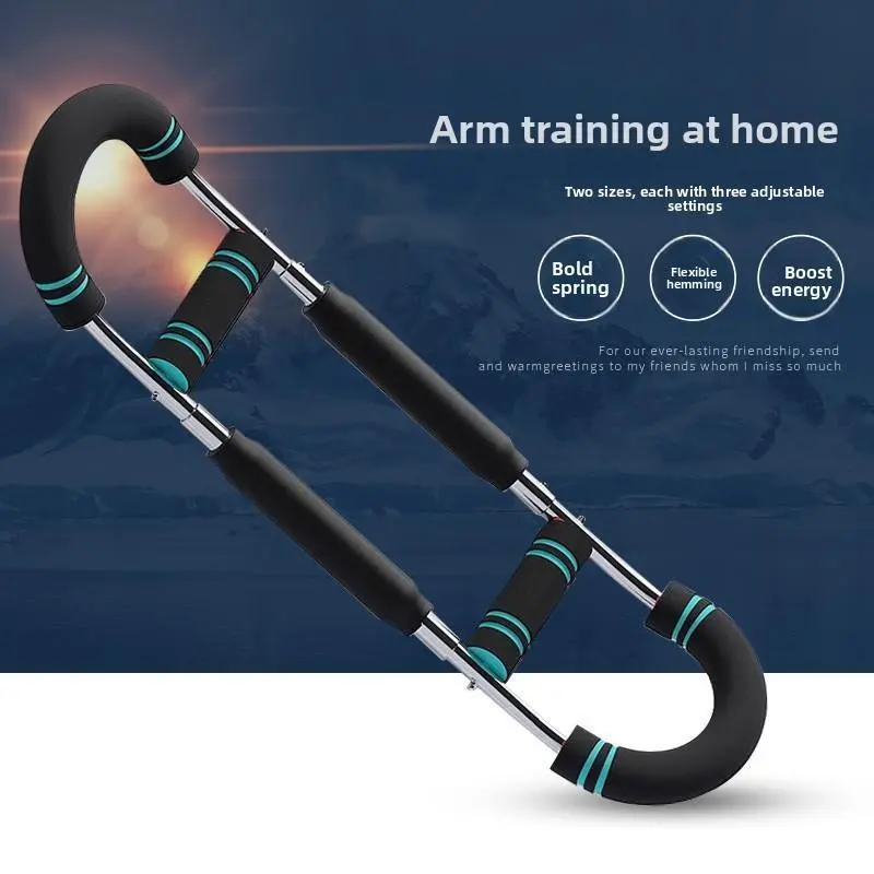 Male U-Shaped Chest Expander - Adjustable Strength Training Tool with 3 Resistance Levels, Thickened Spring, Multi-Functional Modes, Home Workout Use, Builds Strength, Multi-Muscle Targeting, No Hair or Skin Pinching