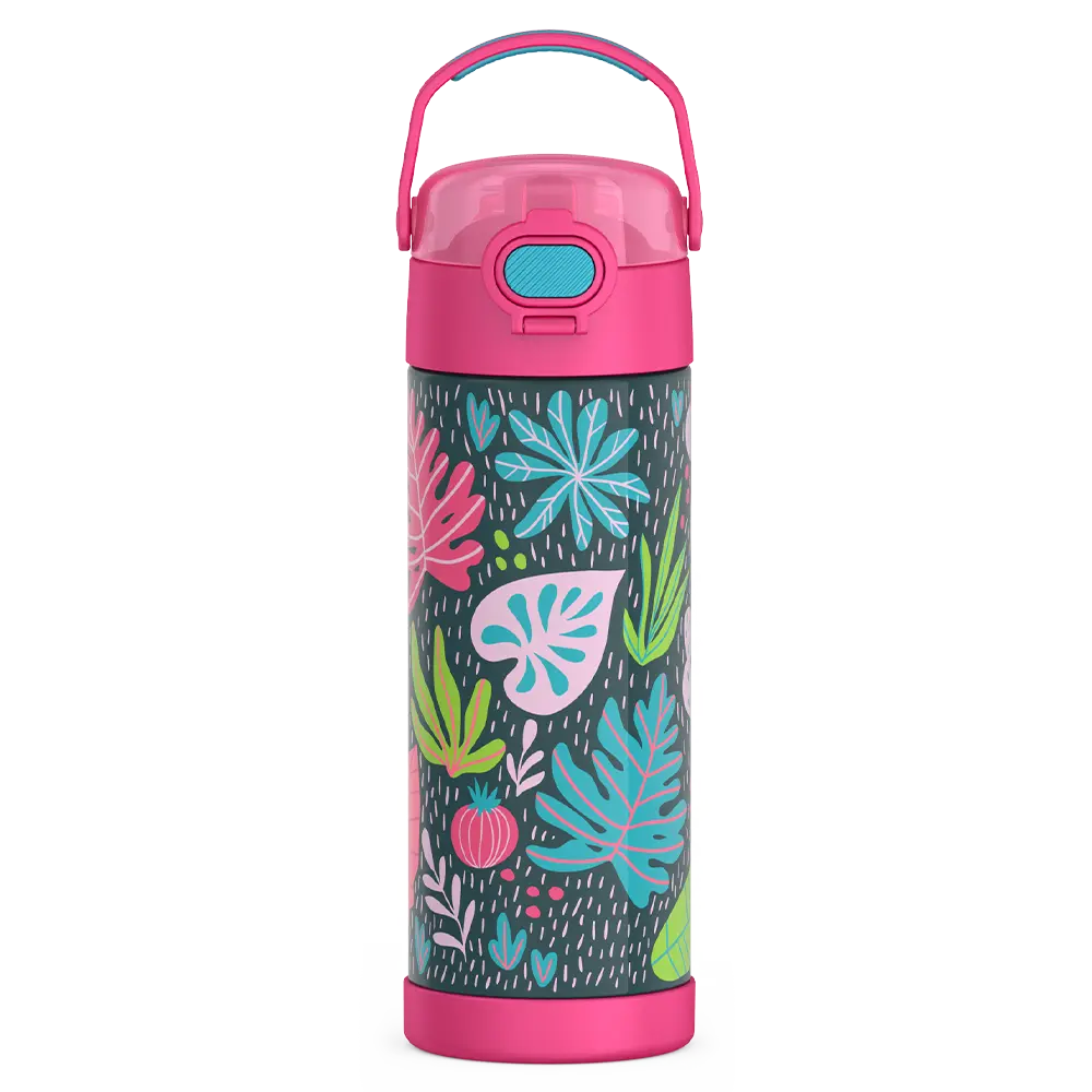 16oz FUNtainer® Water Bottle Patterns with Locking Lid