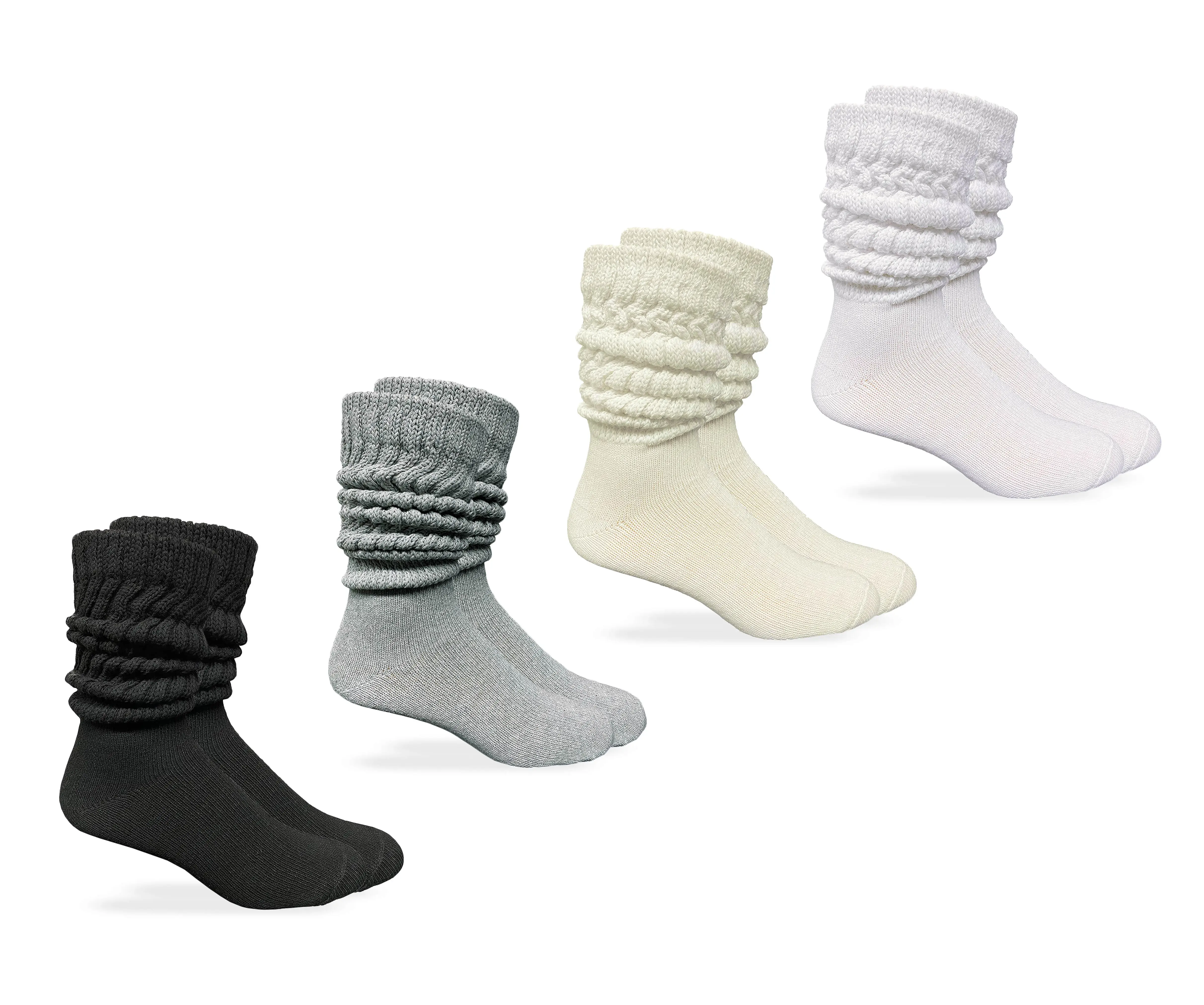 Jefferies Socks Mens Slouch Cotton Knit Socks 3 Pair Pack Menswear Streetwear