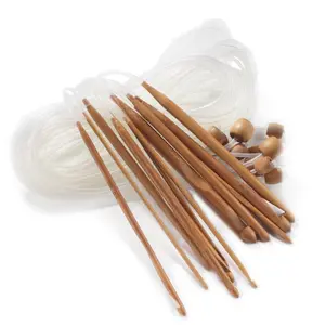 Tunisian Bamboo Crochet Hooks Set